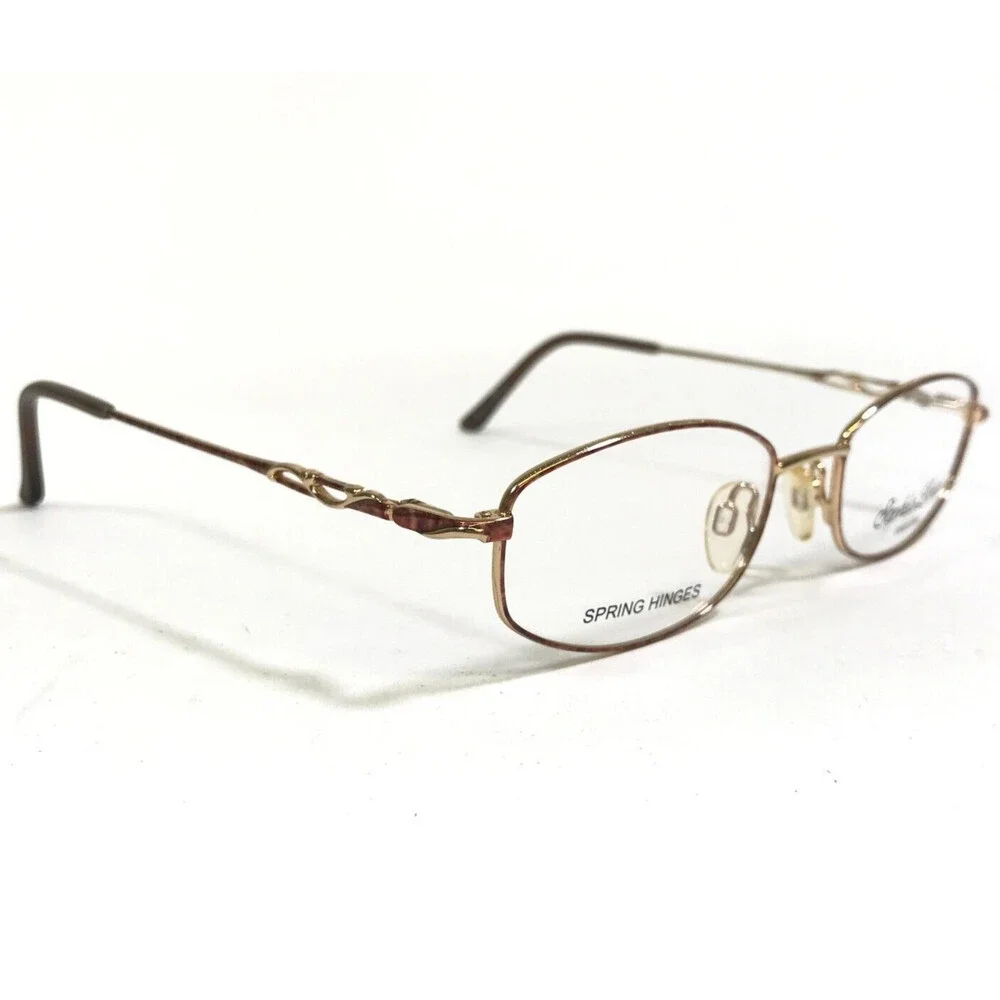 Sophia Loren Eyeglasses Frames M133 ZYLOWARE 153 Gold Tortoise Oval 50-18-140